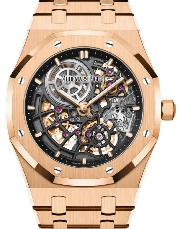 Audemars Piguet Royal Oak Jumbo Extra-Thin Openworked Rose Gold 39mm “Skeleton” 16204OR.OO.1240OR.01