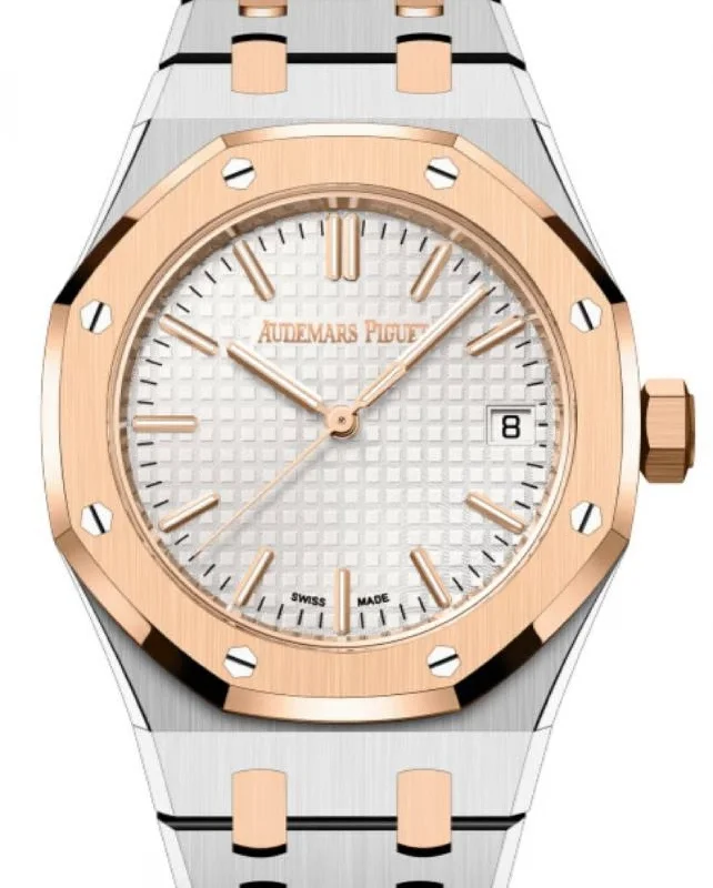 Audemars Piguet Royal Oak Selfwinding Rose Gold Steel Silver Dial 15550SR.OO.1356SR.01