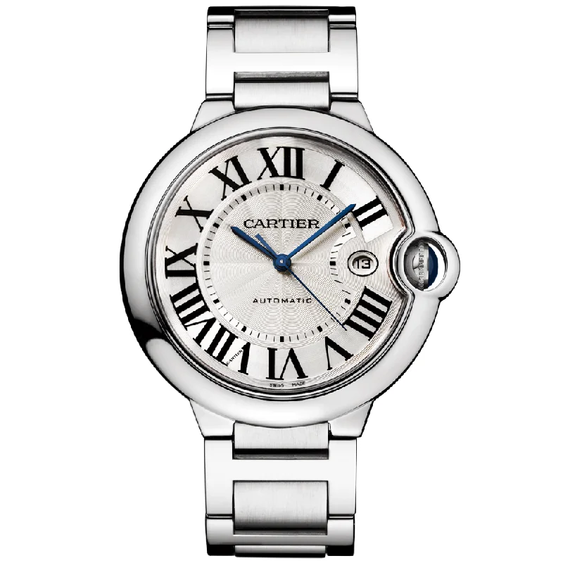 Ballon Bleu 42mm Silver Dial Men-s Automatic Bracelet Watch