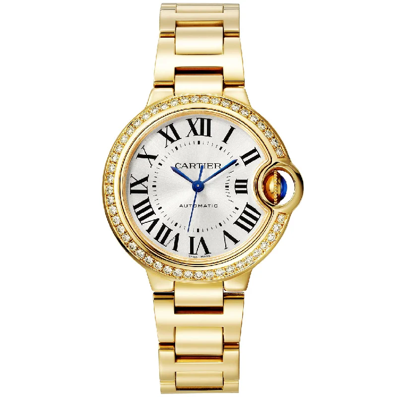 Ballon Bleu de Cartier 33mm 18ct Yellow Gold Diamond Set Watch