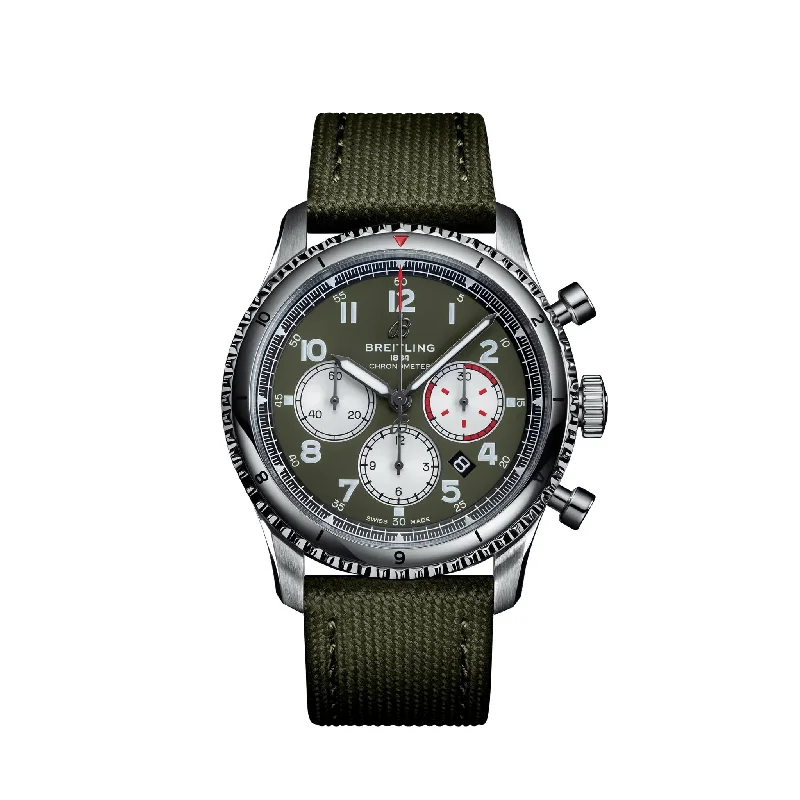 Breitling Aviator 8 B01 Chronograph 43 Curtiss Warhawk. Ref# AB01192A1L1X1