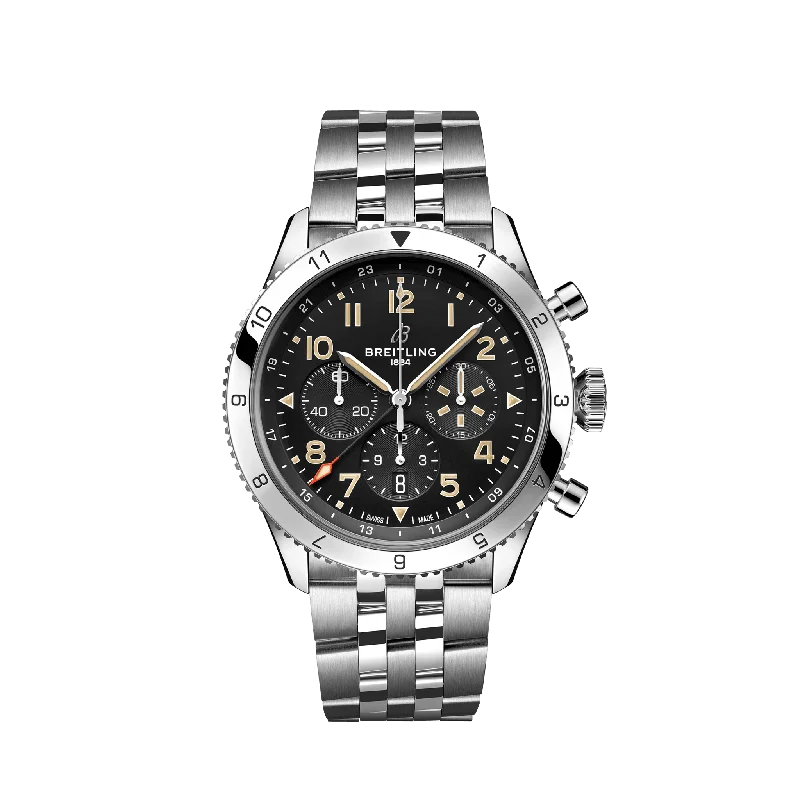 Breitling Classic AVI B04 Chronograph 46 P-51 Mustang. Stainless Steel. Ref# AB04453A1B1A1. Unworn 2024