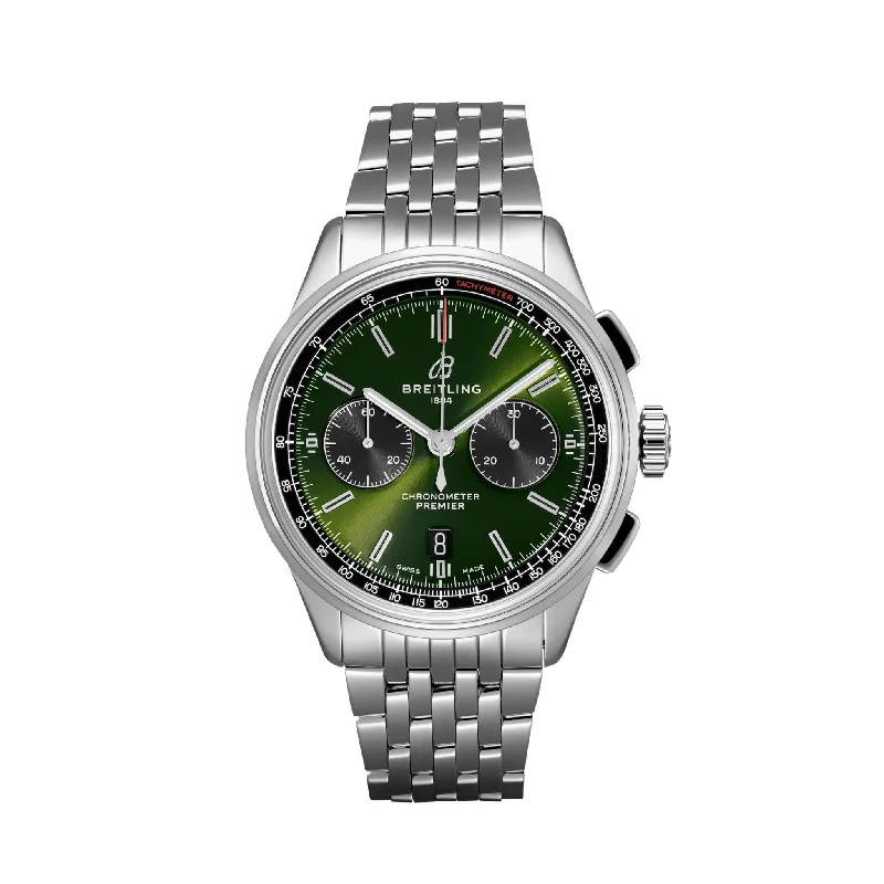 Breitling Premier B01 Chronograph 42 BENTLEY BRITISH RACING GREEN. Ref# AB0118A11L1A1