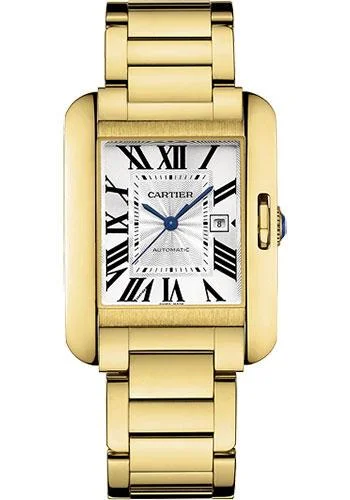 Cartier Tank Anglaise Watch - Medium Yellow Gold Case - W5310015