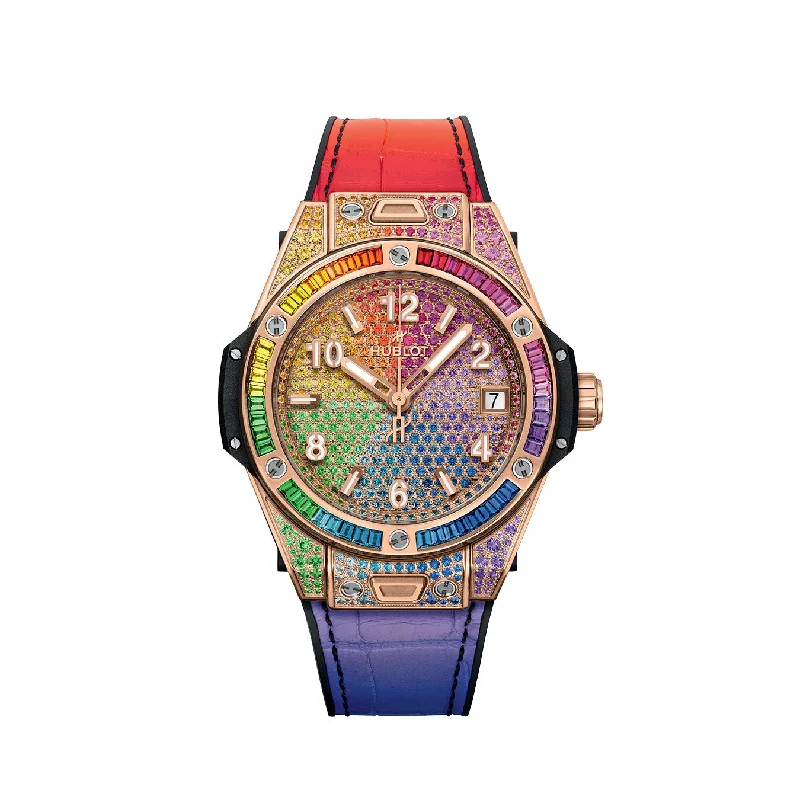 Hublot Big Bang ONE CLICK RAINBOW KING GOLD Ref# 465.OX.9900.LR.0999