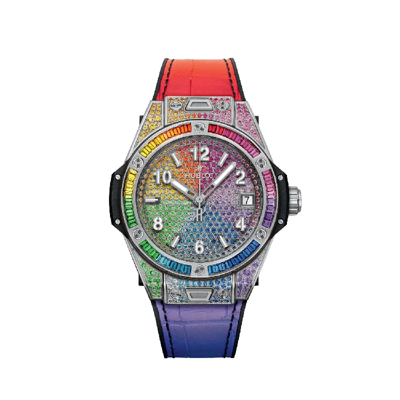 Hublot Big Bang ONE CLICK STEEL RAINBOW Ref# 465.SX.9900.LR.0999