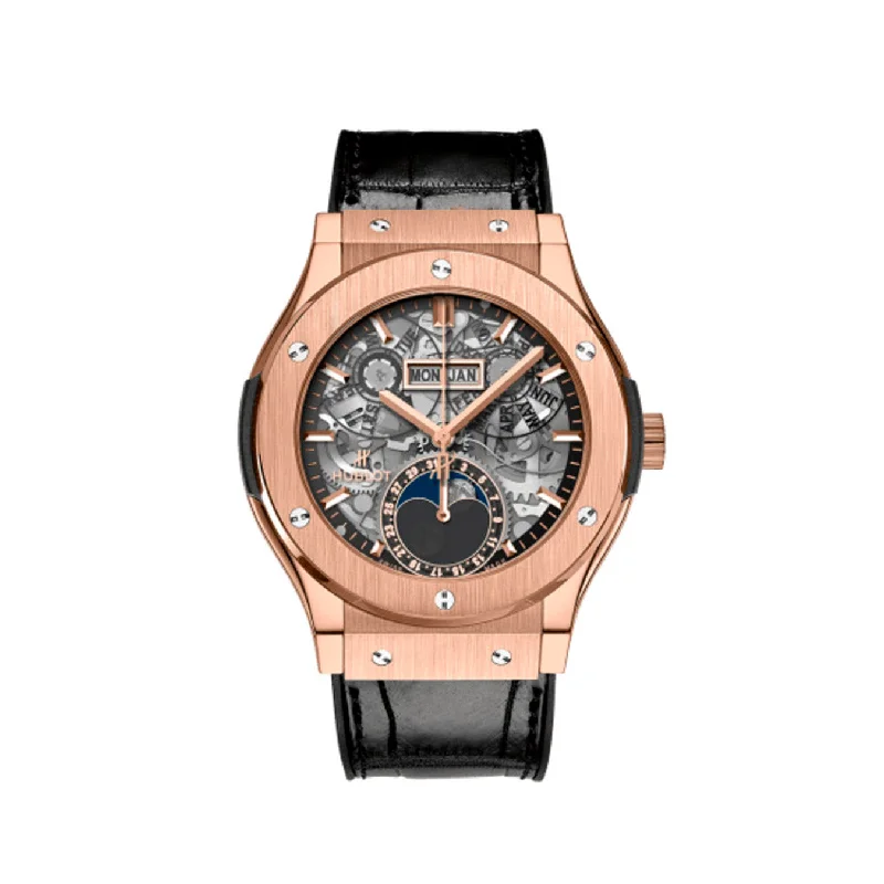 Hublot Classic Fusion Aerofusion Moonphase King Gold 42mm. Ref# 547.OX.0180.LR