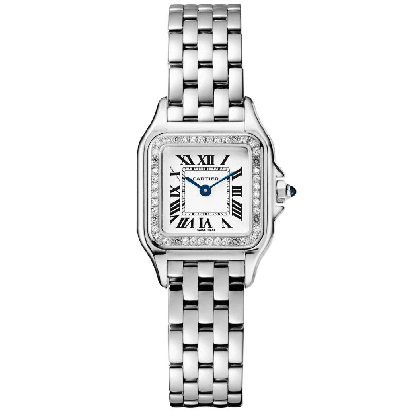 Panthère de Cartier Small Steel Diamond Bezel Watch