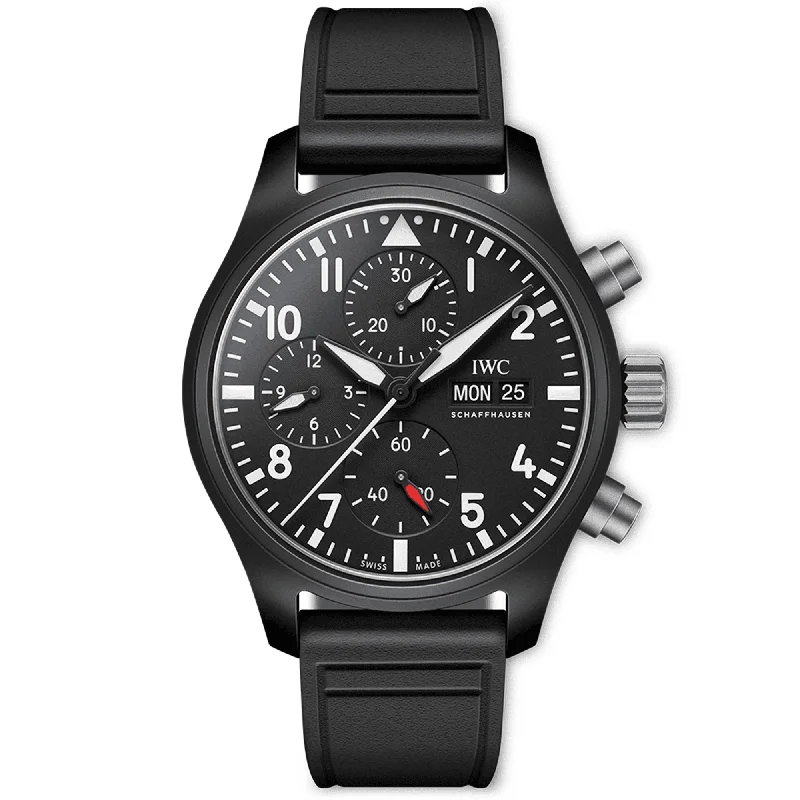 Pilot-s Top Gun 41mm Black Ceramic Men-s Chronograph Watch