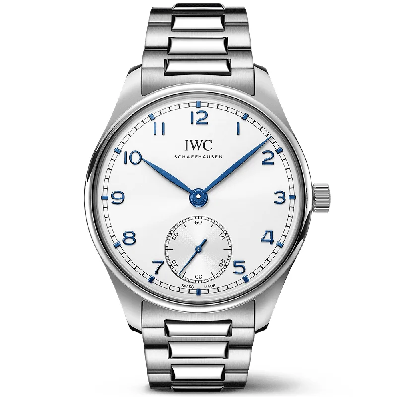 Portugieser 40mm Silver/Blue Dial Men-s Automatic Bracelet Watch