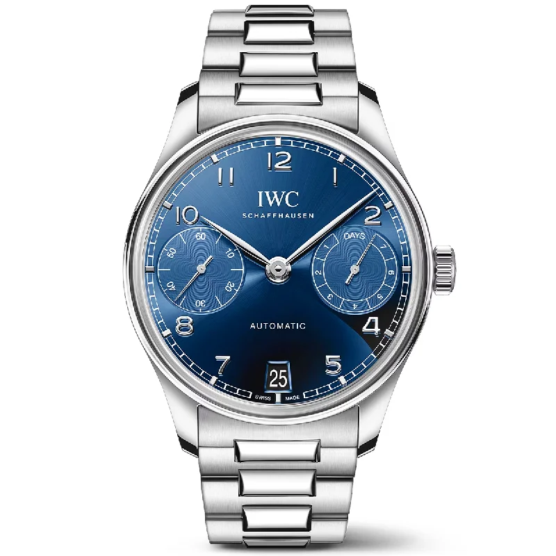 Portugieser 42mm Blue Sunray Dial Automatic Bracelet Watch