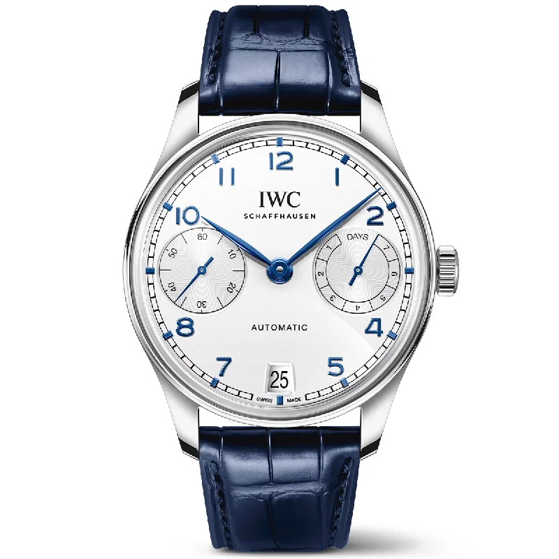 Portugieser ‘Silver Moon- 42mm Men-s Automatic Strap Watch