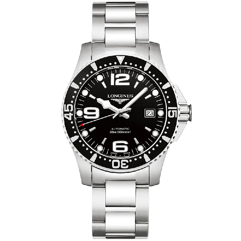 HydroConquest 41mm Black Dial Automatic Bracelet Watch