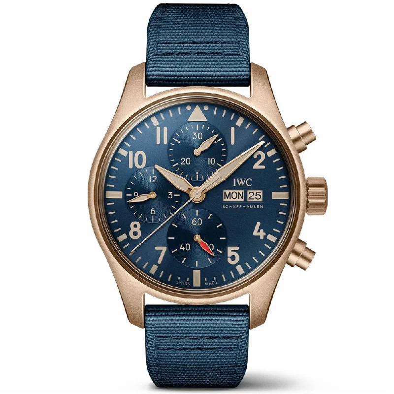 Pilot-s Bronze 41mm Blue Dial Men-s Chronograph Watch