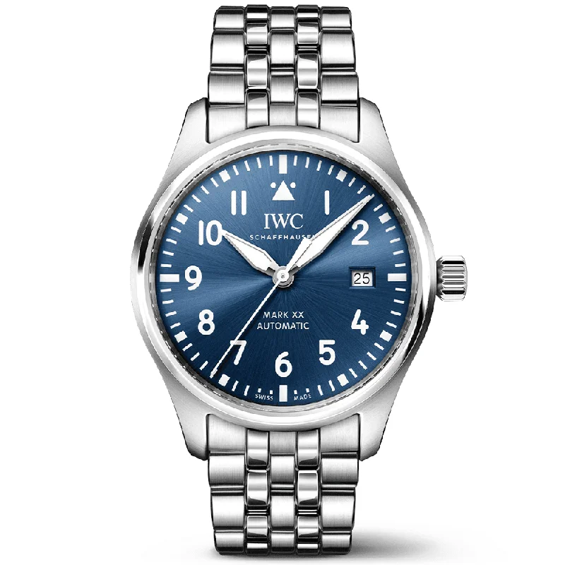 Pilot-s Mark XX 40mm Blue Dial Men-s Automatic Bracelet Watch