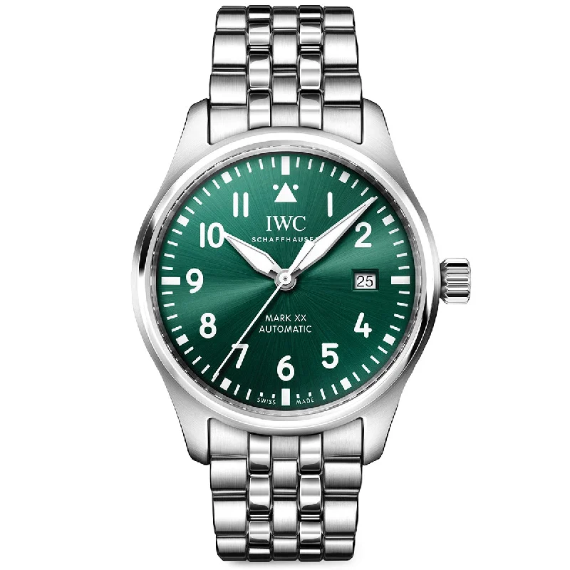 Pilot-s Mark XX 40mm Green Dial Men-s Automatic Bracelet Watch