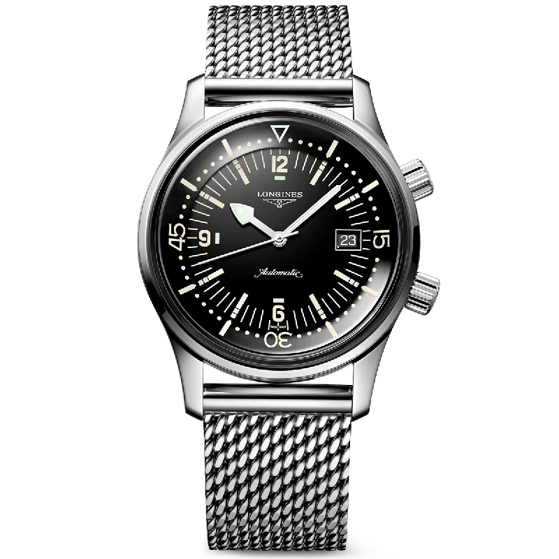 Legend Diver 42mm Black Dial Men-s Automatic Bracelet Watch