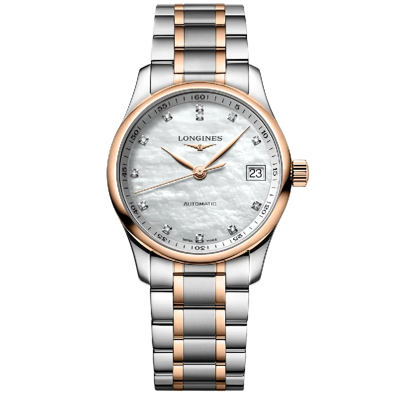 Spirit 34mm Silver Dial Automatic Steel and Rose Gold Bracelet Watch