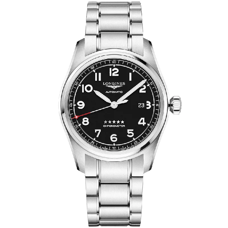 Spirit 42mm Black Dial Men-s Automatic Bracelet Watch