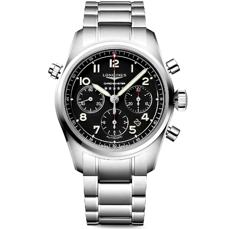 Spirit Chronograph 42mm Black Dial Automatic Bracelet Watch