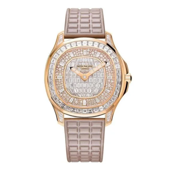 Patek Philippe Aquanaut Luce Haute Joaillerie. 18k Rose Gold with 313 diamonds ~7.9ct. 38.8mm. Ref# 5062/450R-001