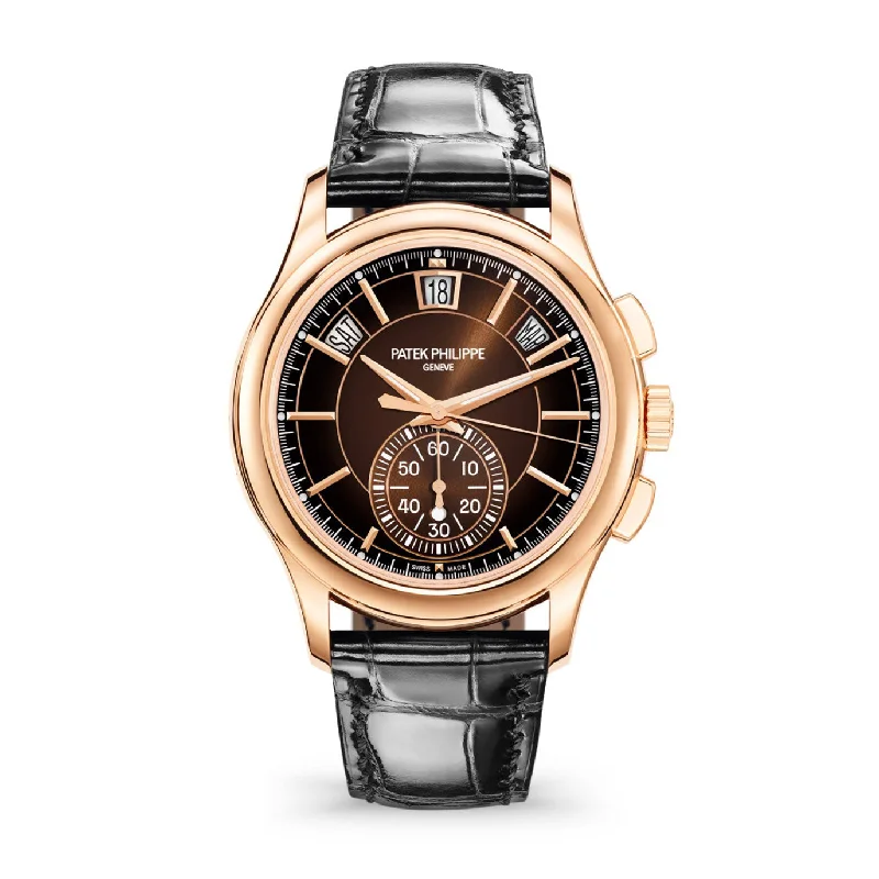 Patek Philippe Complication. 18k Rose Gold. Flyback Chronograph with Annual Calendar 42mm. Ref# 5905R-001