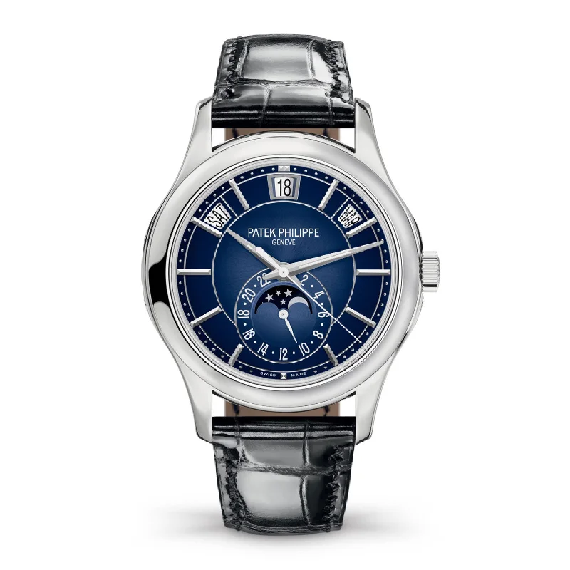 Patek Philippe Complication. 18k White Gold. 40mm. Annual Calendar Ref# 5205G-013