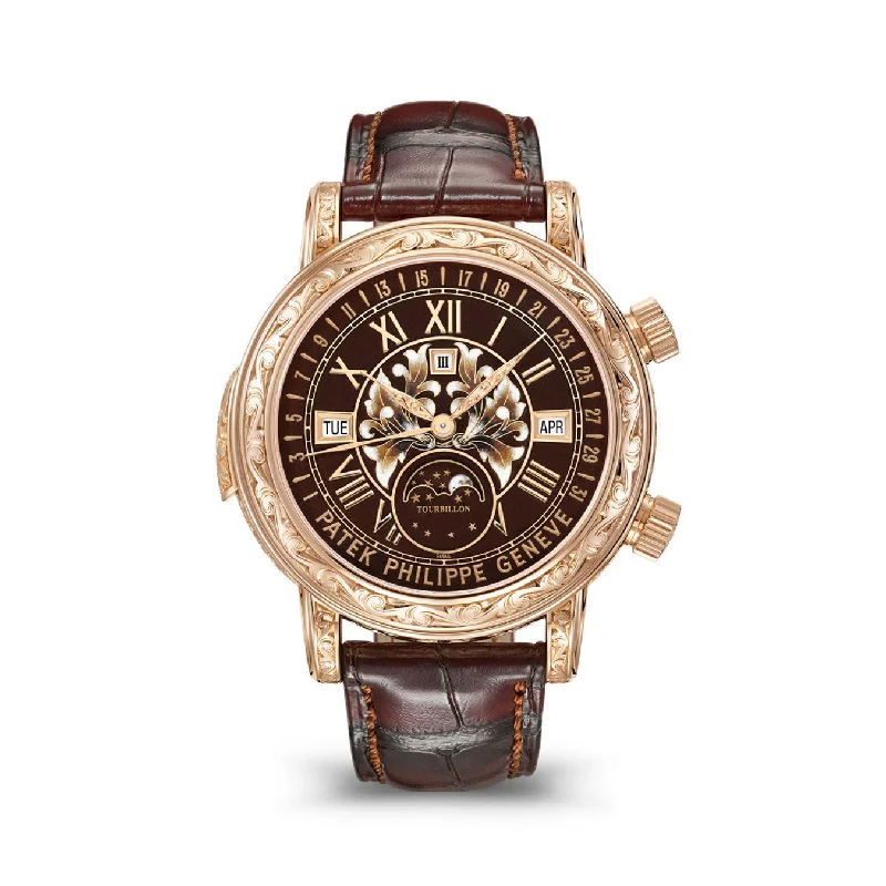 Patek Philippe Grand Complication. 18k Rose Gold. 44mm. Sky Moon Tourbillon Ref# 6002R-001