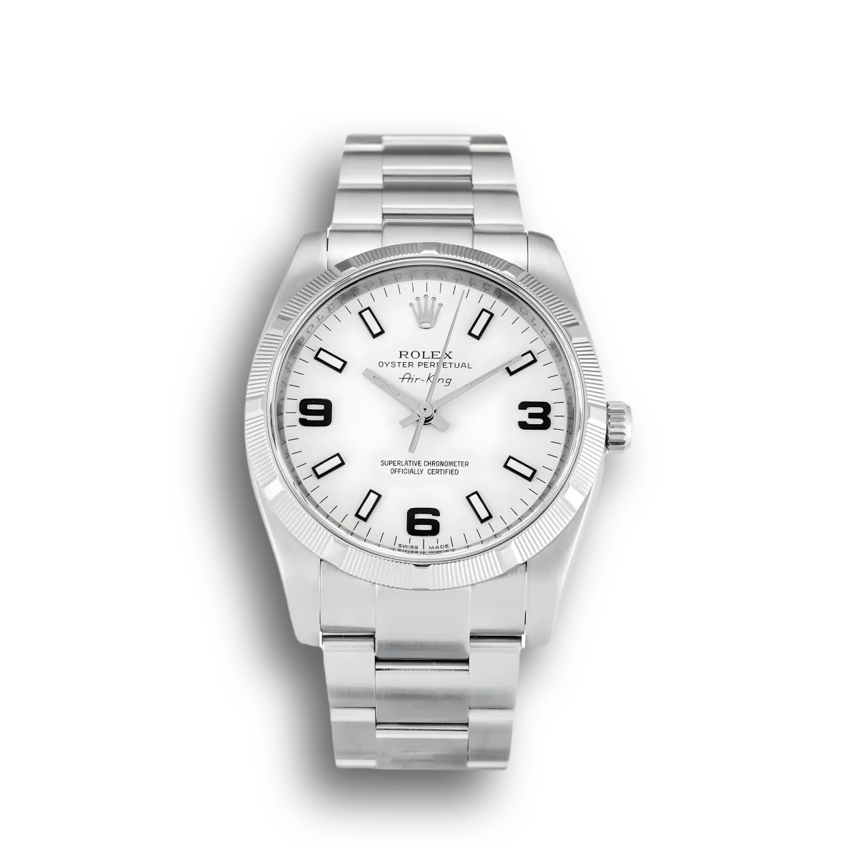 Rolex Air-King 34mm Dial White Ref.114210