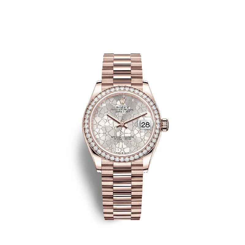 Rolex Datejust 31mm. 18k Everose Gold and Diamonds. Ref# 278285rbr-0036