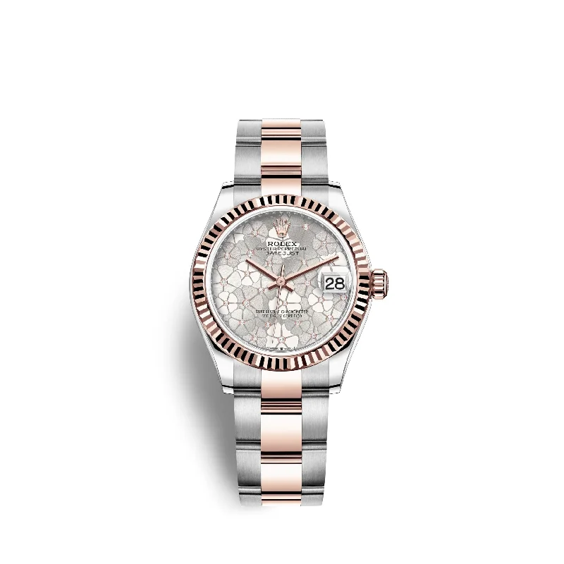 Rolex Datejust 31mm. Oystersteel and 18k Everose Gold and Diamonds. Ref# 278271-0031