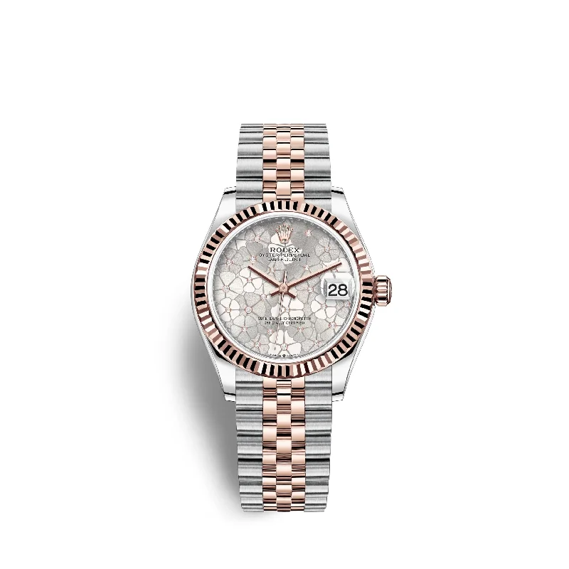 Rolex Datejust 31mm. Oystersteel and 18k Everose Gold and Diamonds. Ref# 278271-0032