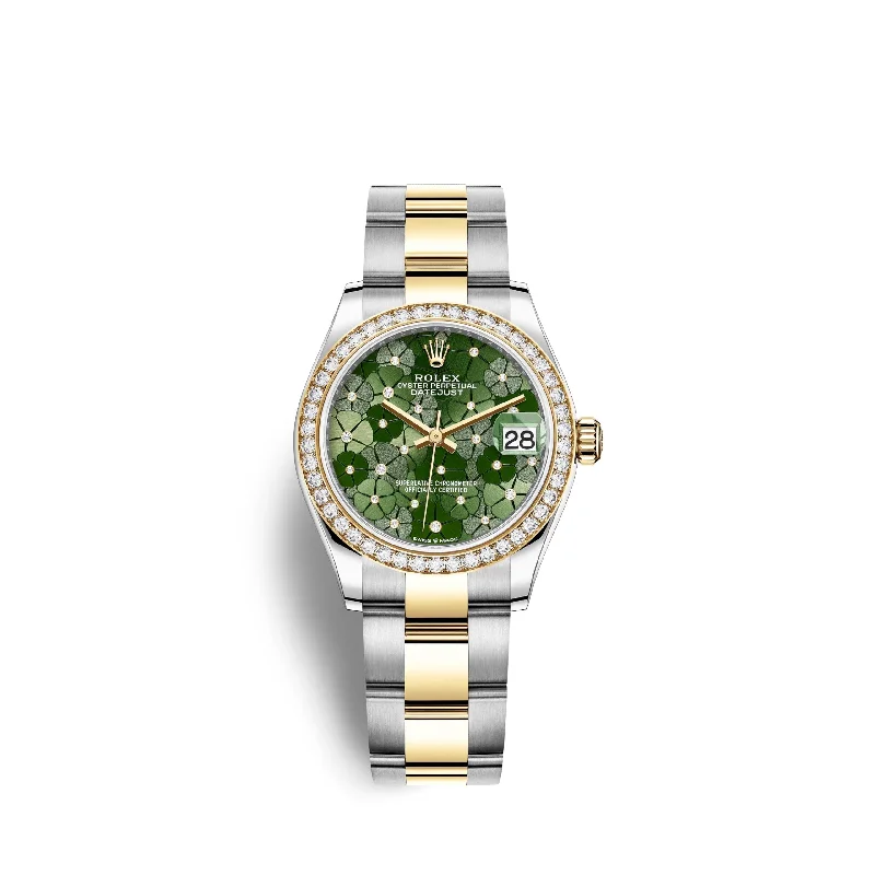 Rolex Datejust 31mm. Oystersteel and 18k Yellow Gold with Diamonds. Ref# 278383rbr-0031