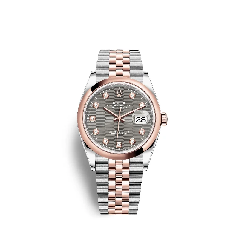 Rolex Datejust 36mm. Oystersteel and 18k Everose Gold. Ref# 126201-0041