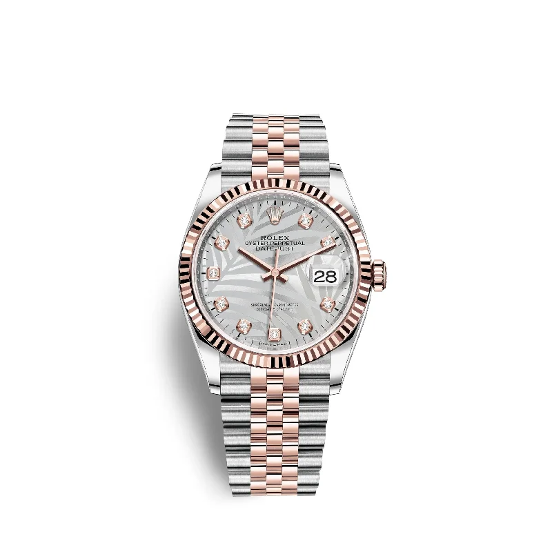 Rolex Datejust 36mm. Oystersteel and 18k Everose Gold. Ref# 126231-0037