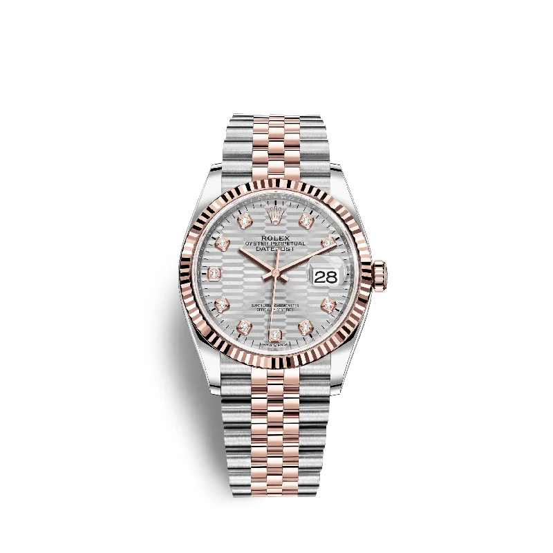 Rolex Datejust 36mm. Oystersteel and 18k Everose Gold. Ref# 126231-0039