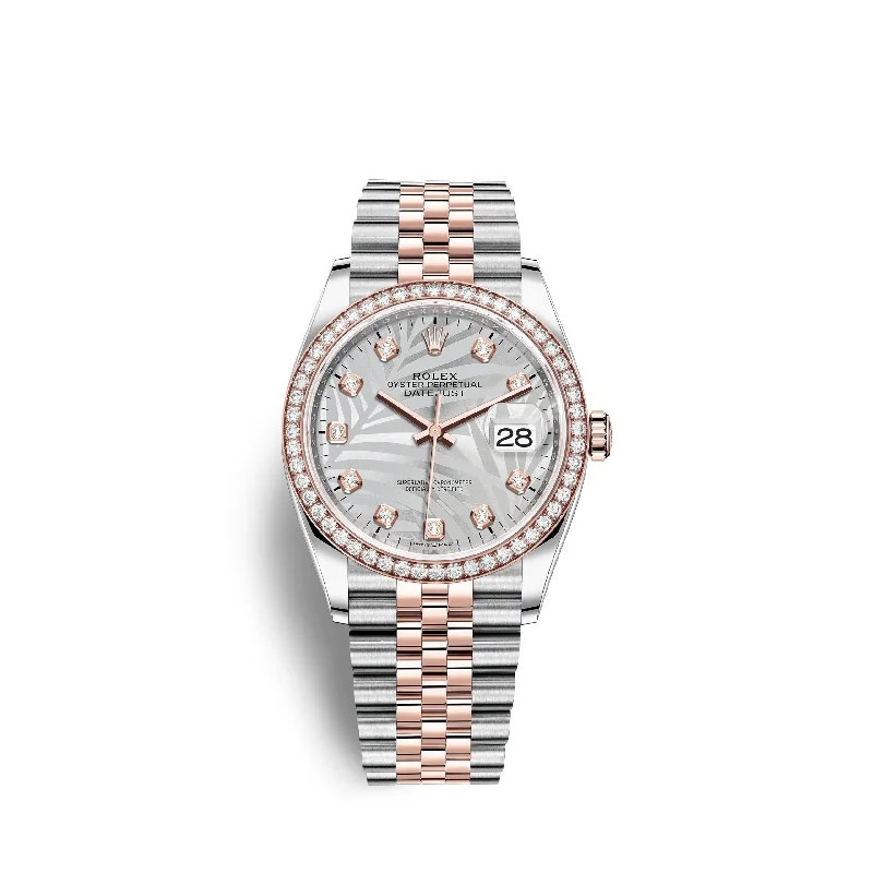 Rolex Datejust 36mm. Oystersteel and 18k Everose Gold. Ref# 126281rbr-0025