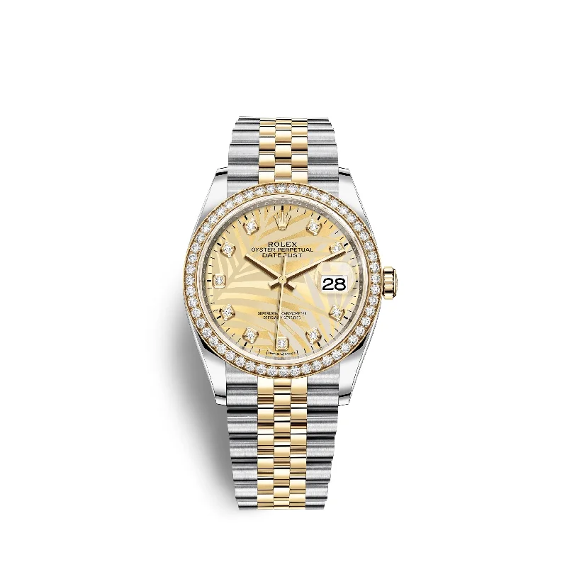 Rolex Datejust 36mm. Oystersteel and 18k Yellow Gold. Ref# 126283rbr-0029