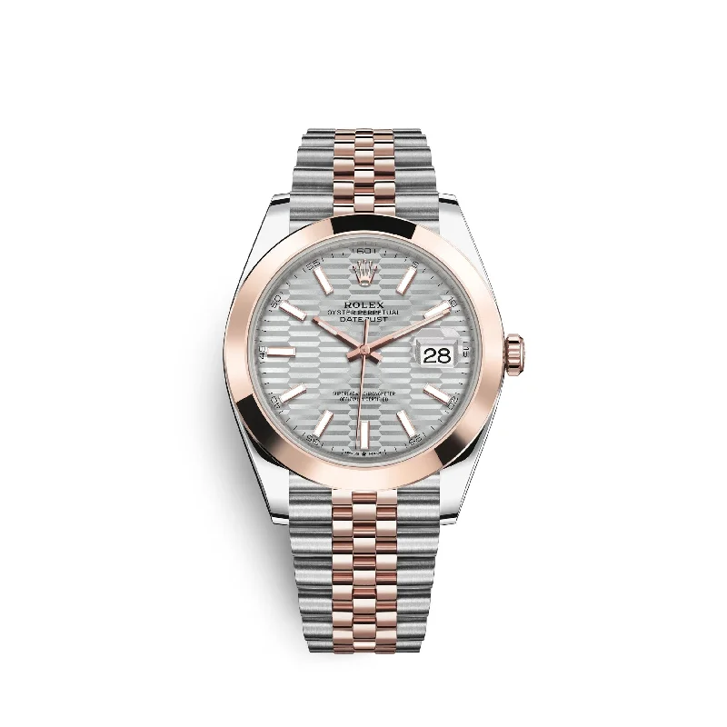 Rolex Datejust 41mm. Oystersteel and 18k Everose Gold. Ref# 126301-0018