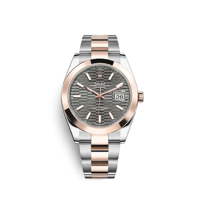 Rolex Datejust 41mm. Oystersteel and 18k Everose Gold. Ref# 126301-0019