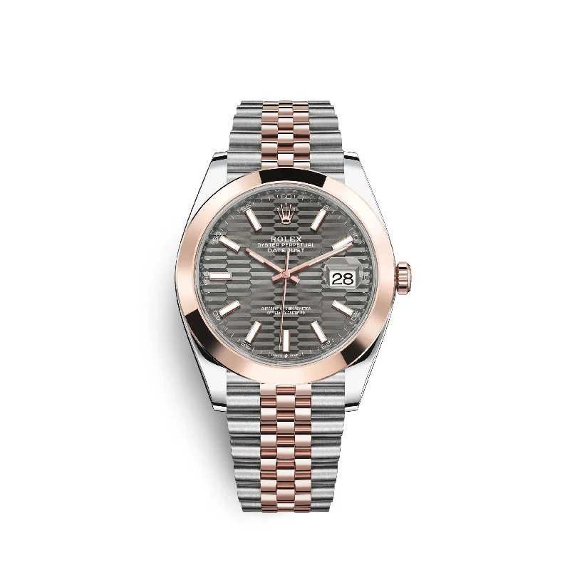 Rolex Datejust 41mm. Oystersteel and 18k Everose Gold. Ref# 126301-0020