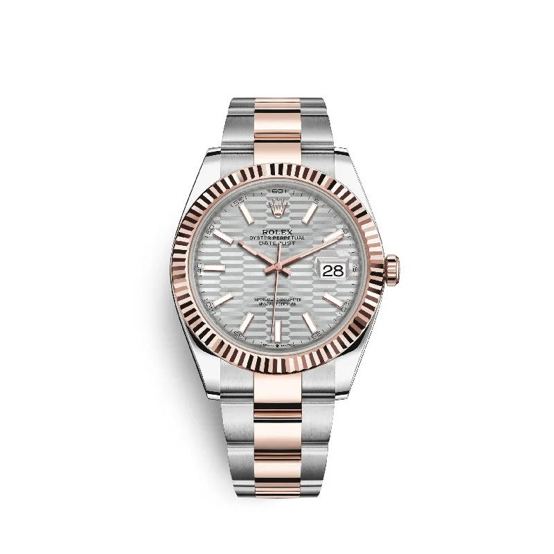 Rolex Datejust 41mm. Oystersteel and 18k Everose Gold. Ref# 126331-0017