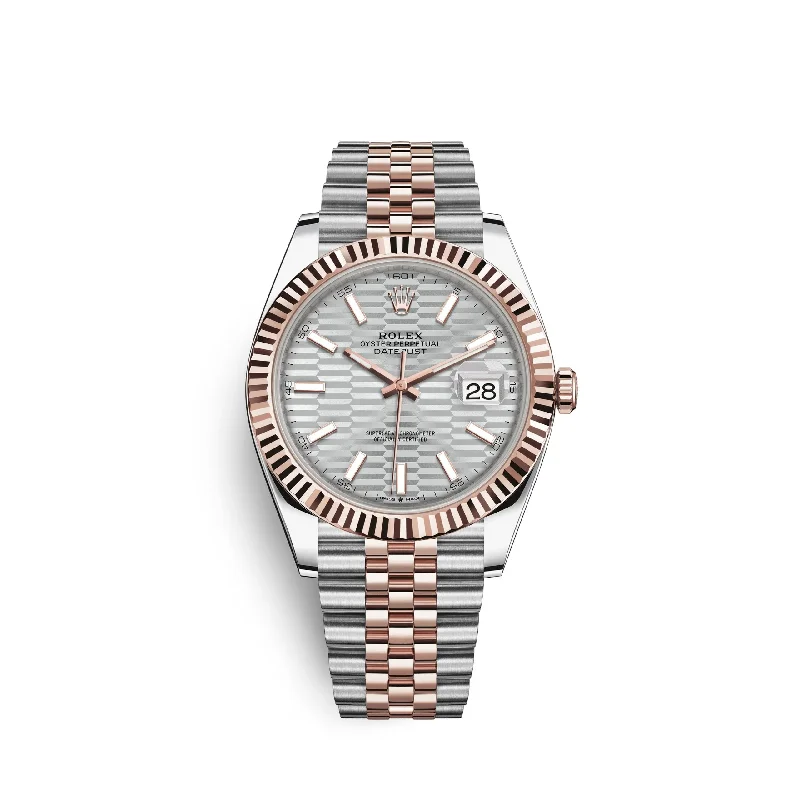 Rolex Datejust 41mm. Oystersteel and 18k Everose Gold. Ref# 126331-0018