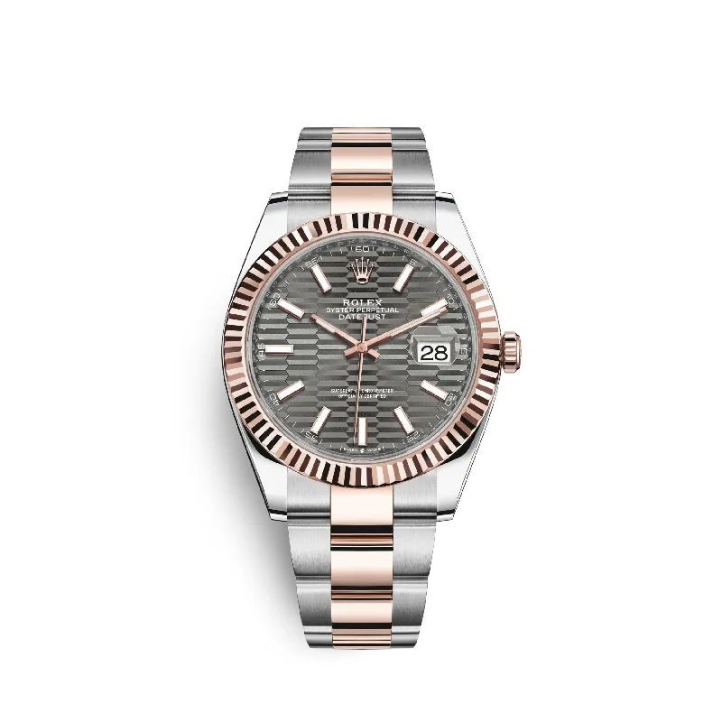 Rolex Datejust 41mm. Oystersteel and 18k Everose Gold. Ref# 126331-0019