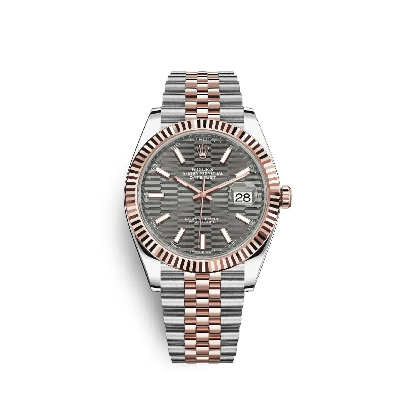 Rolex Datejust 41mm. Oystersteel and 18k Everose Gold. Ref# 126331-0020