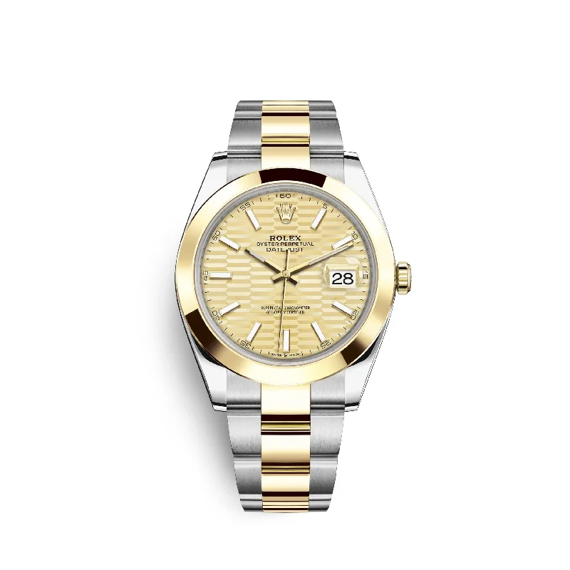 Rolex Datejust 41mm. Oystersteel and 18k Yellow Gold. Ref# 126303-0021