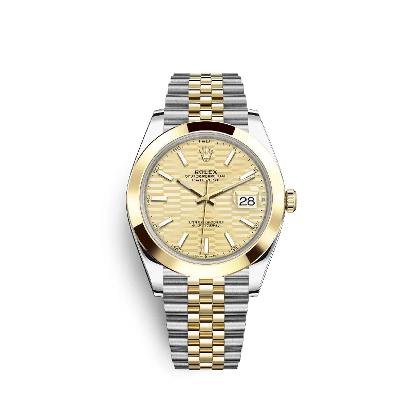 Rolex Datejust 41mm. Oystersteel and 18k Yellow Gold. Ref# 126303-0022