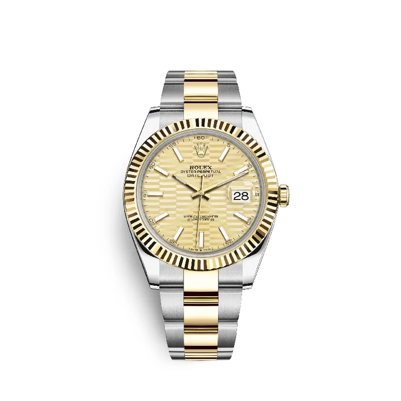 Rolex Datejust 41mm. Oystersteel and 18k Yellow Gold. Ref# 126333-0021