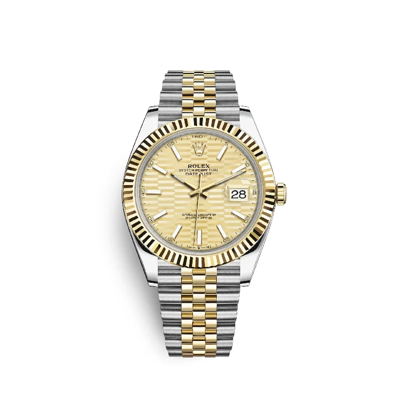 Rolex Datejust 41mm. Oystersteel and 18k Yellow Gold. Ref# 126333-0022