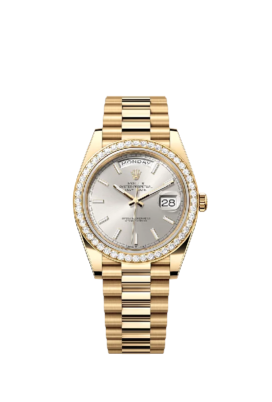 Rolex Day-Date 40. 18k Yellow Gold with Diamond-set. 40mm. Ref# 228348rbr-0042